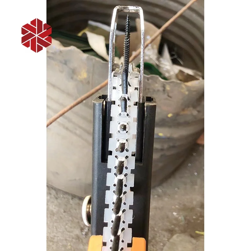 3.9x25 Self Tapping Collated Screw Gypsum Plastic Strip Bugle Head Coarse Threads Black Drywall Screw Collated