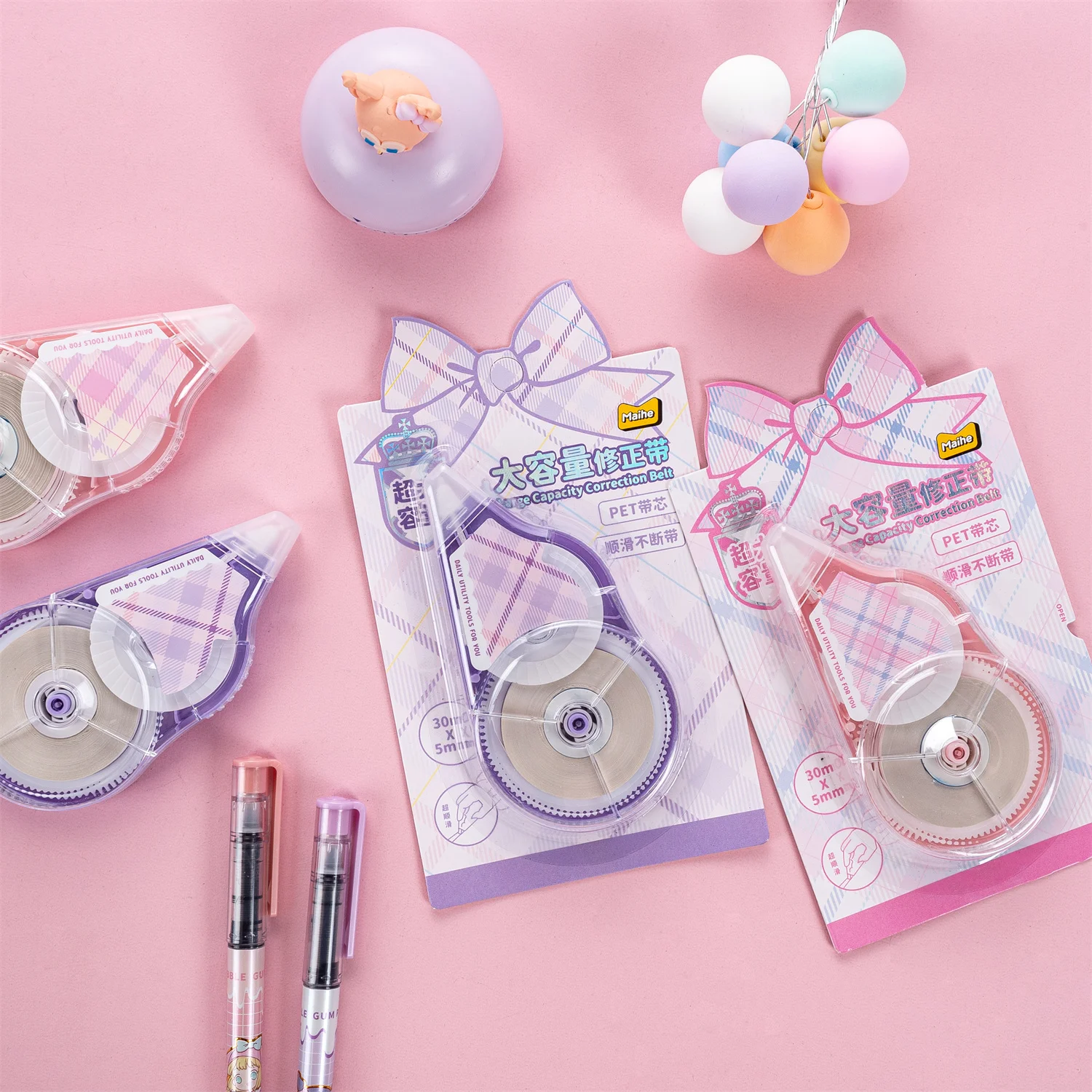 Maihe Cute  30 meters affordable modification  large capacity correction tape multi-functional tools for students modified word