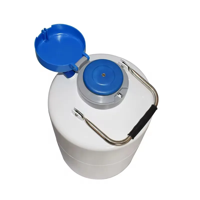 Mini Microbulk Tank Liquid Nitrogen ln2 Container 6 Liter Artificial Pigs Cow Semen Tank Small