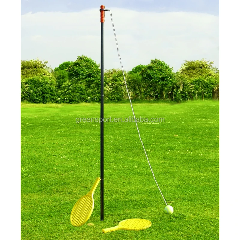 
Metal pole tennis rotor spin tennis set with racket and swing ball tennis trainer with pole 