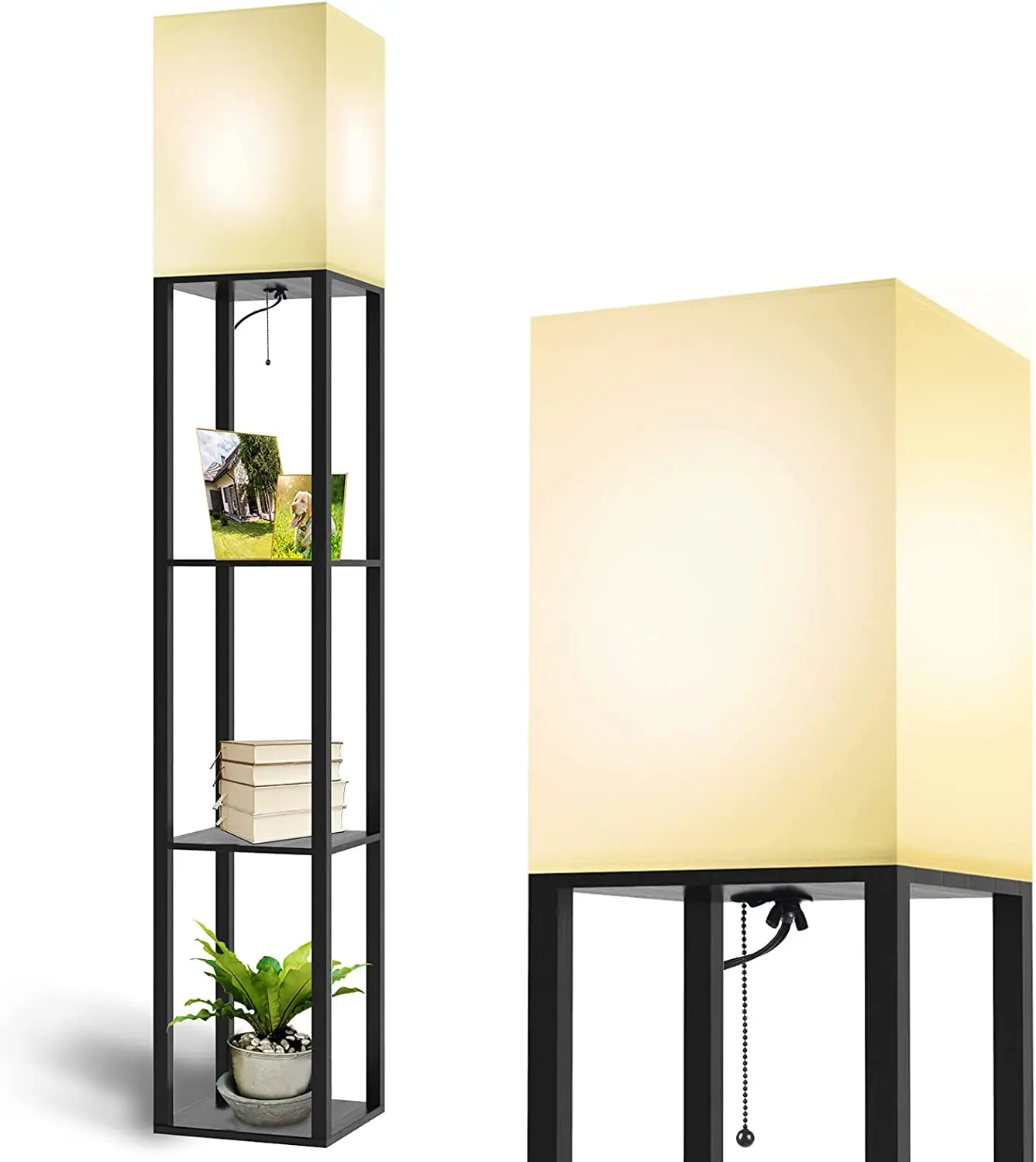 Напольная Лампа в китайском минималистичном стиле Современная полочная лампа для чтения креативный напольный светильник из натурального дерева офиса и учебы