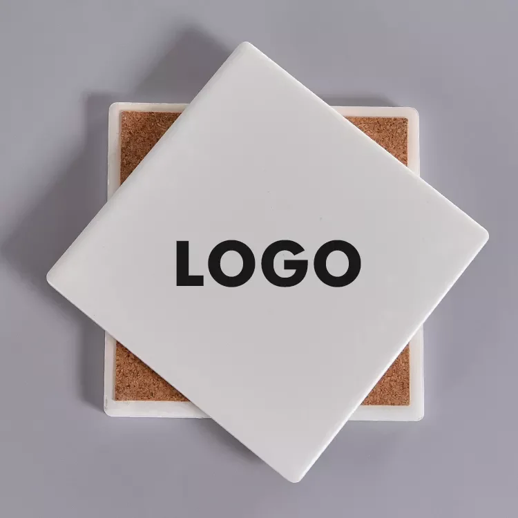 Wholesale Customized Amazon hot selling   Design Blank Round  square Sublimation Ceramic Car Cup Coasters