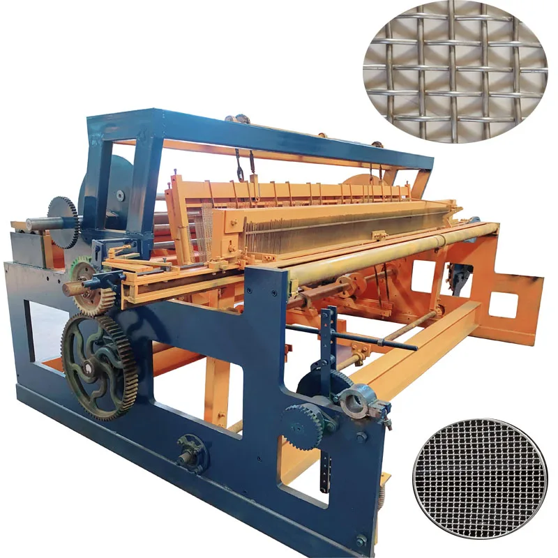 factory price hydraulic crimped wire mesh weaving machine