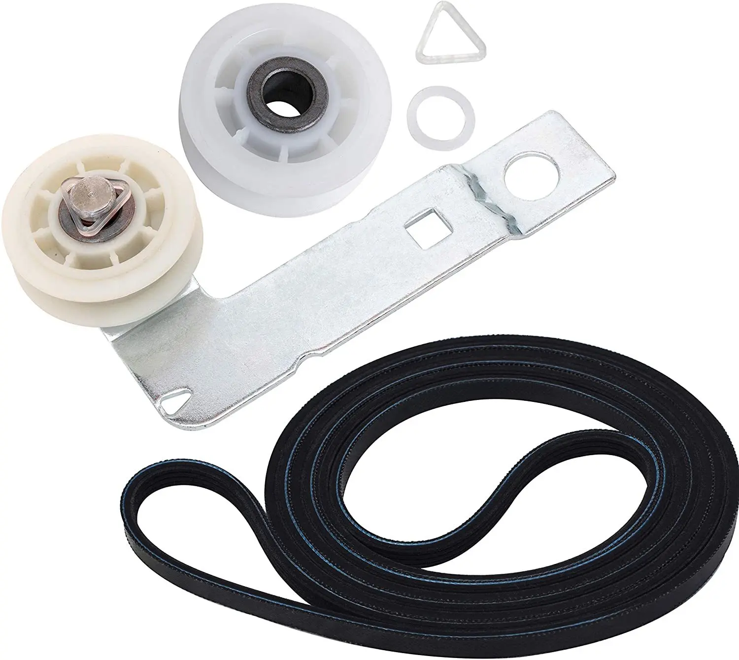 High quality dryer parts W10837240 Dryer Idler Pulley with Bracket 661570  Drum Belt and 279640  Idler Kit