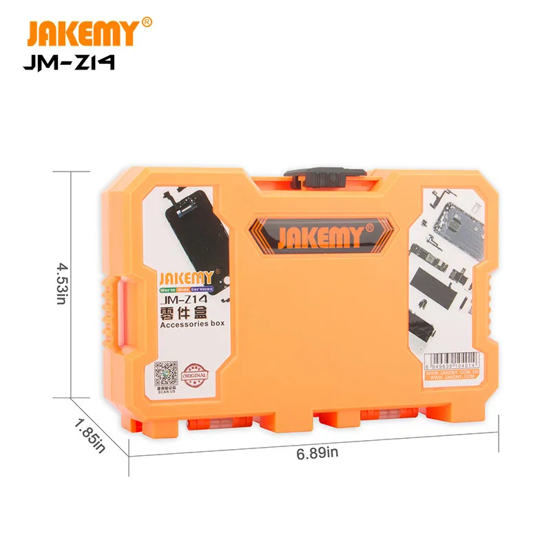  JAKEMY JM-Z14 оптовая продажа пластиковый прочный ящик для хранения запасные части инструментов коробка