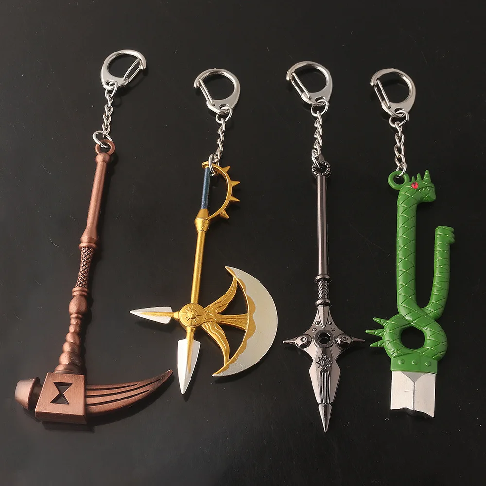 Anime The Seven Deadly Sins Peripheral Protagonist Weapon Keychain Pendant