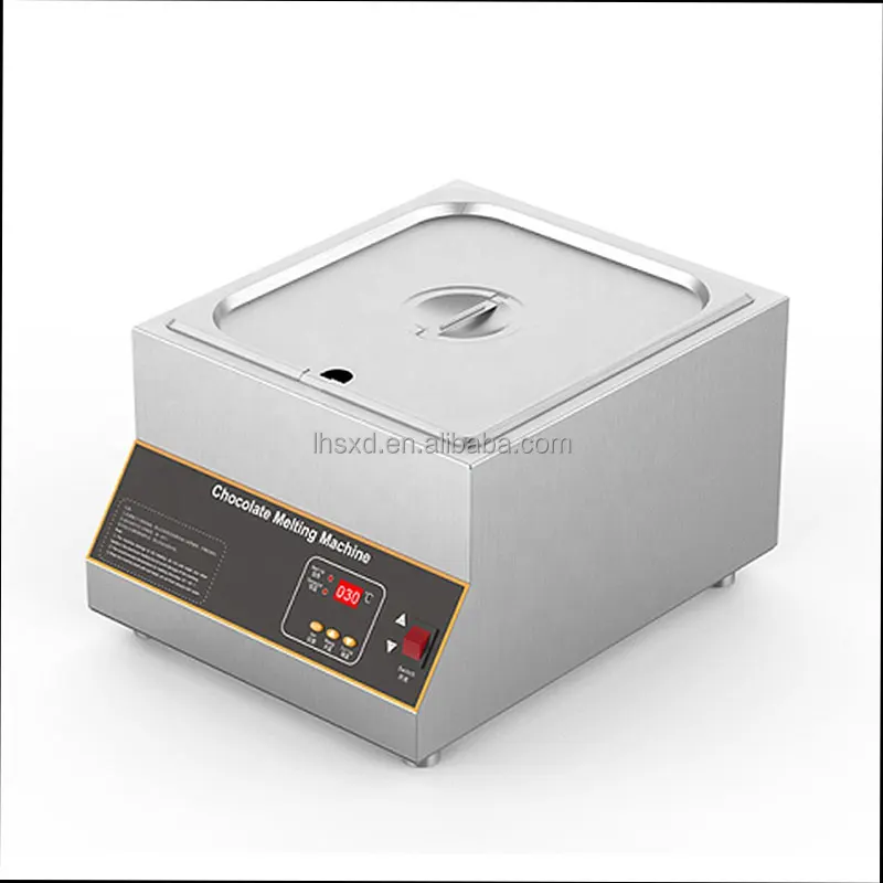 Hot sale no Water heating 4*2.5L four heads Multi-function Chocolate Melting/Tempering/Coating Machine pot tank in stock