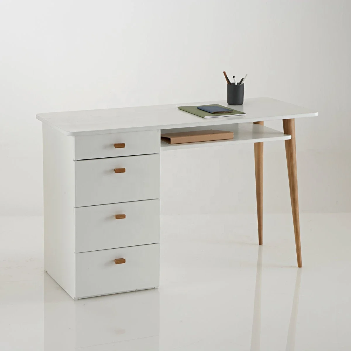 customized moden design manicure nail table with storage drawers