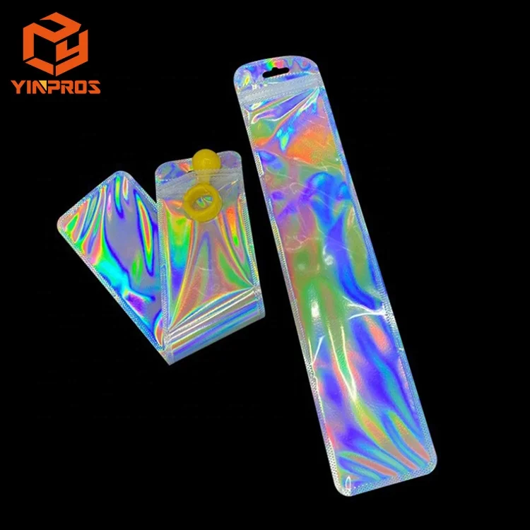 silver golden color zip bags resealable poly baggies with zip top lock for packaging shipping incense watch daily necessities