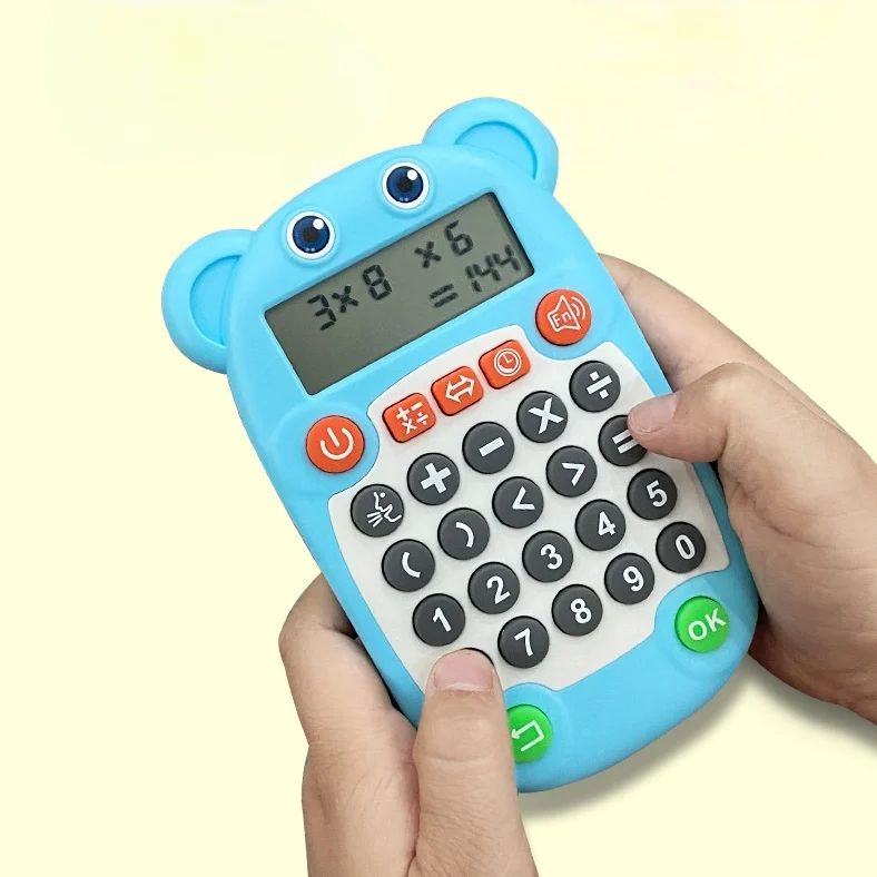 Preschool Early development Activities Toy Math Learning Educational Calculator with Games Electronic Calculator Kids