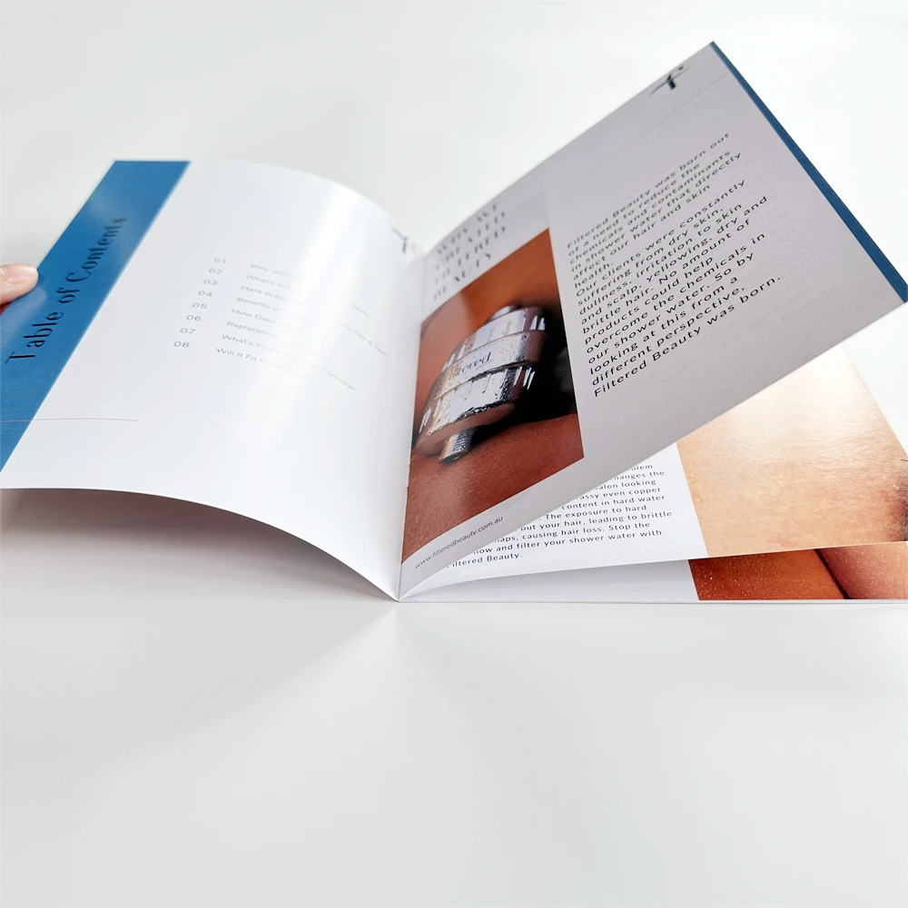 High Quality Custom Advertising Brochure Leaflet Printing With Saddle Stitching Instructions Manual Booklet Flyer Printing