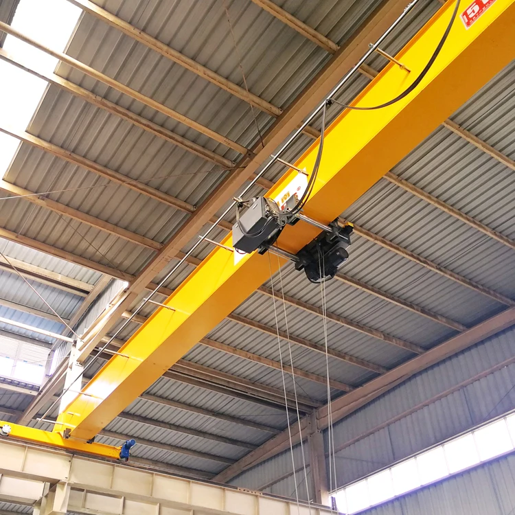 1ton 2ton 3ton 5ton 15ton Electric Single Girder Overhead/Bridge Traveling Crane For Warehouse