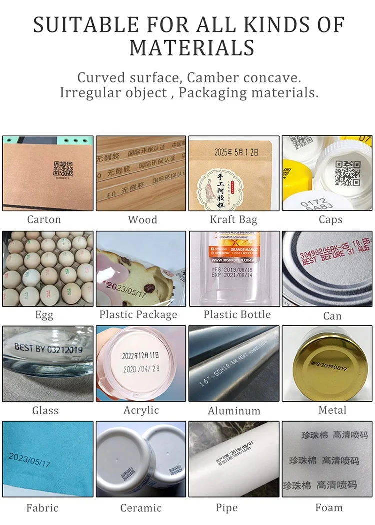 Portable Inkjet Printer for Printing Ceramic PVC Concrete Metal and Cardboard Applications