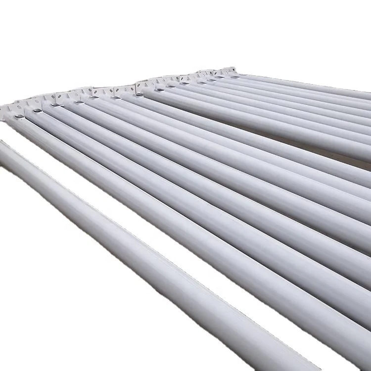 Galvanized street lamp pole / Mid hinged steel lighting pole with CE approved