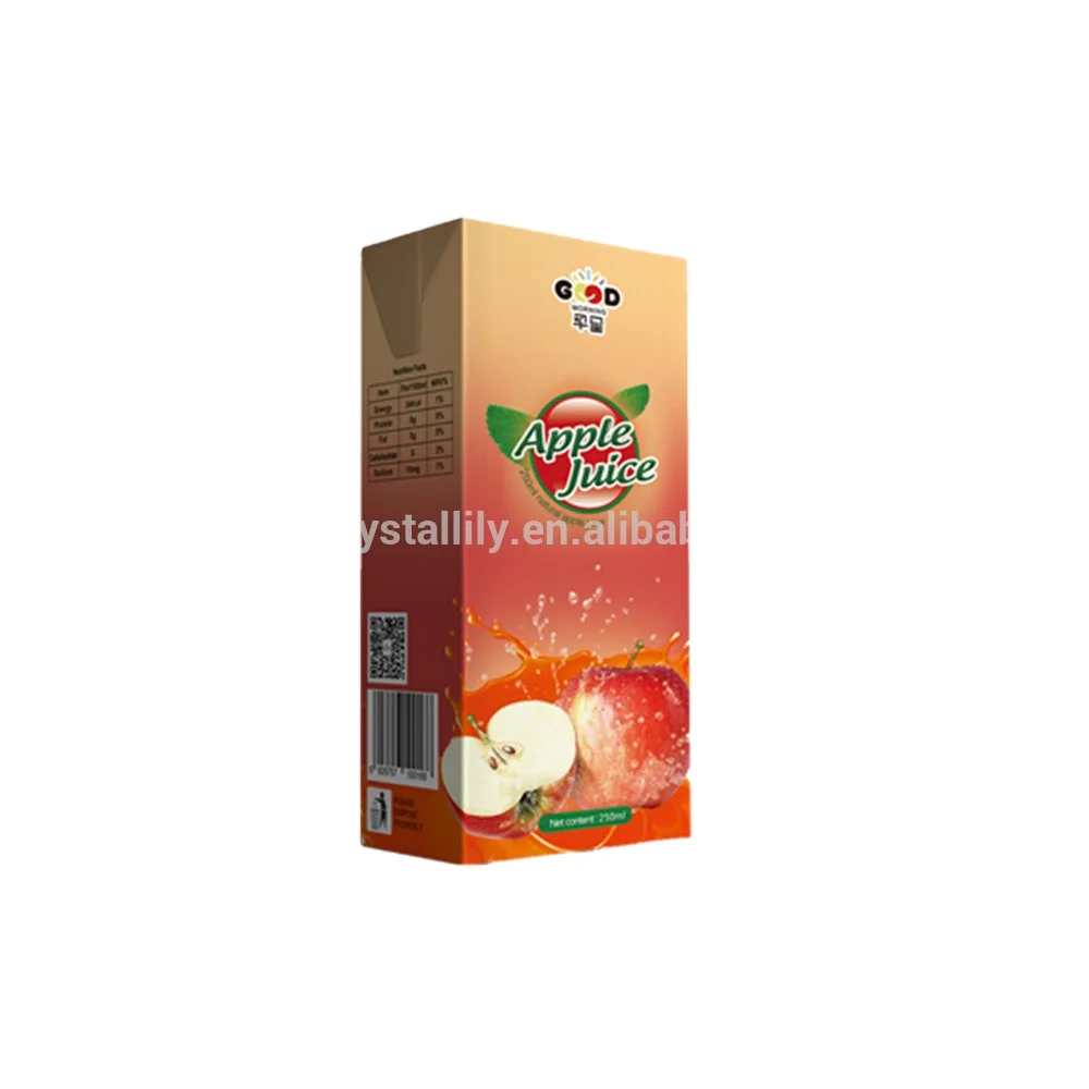 
paper box pack juice drink HACCP BRC HALAL Certification fruit juice drink 250ml 