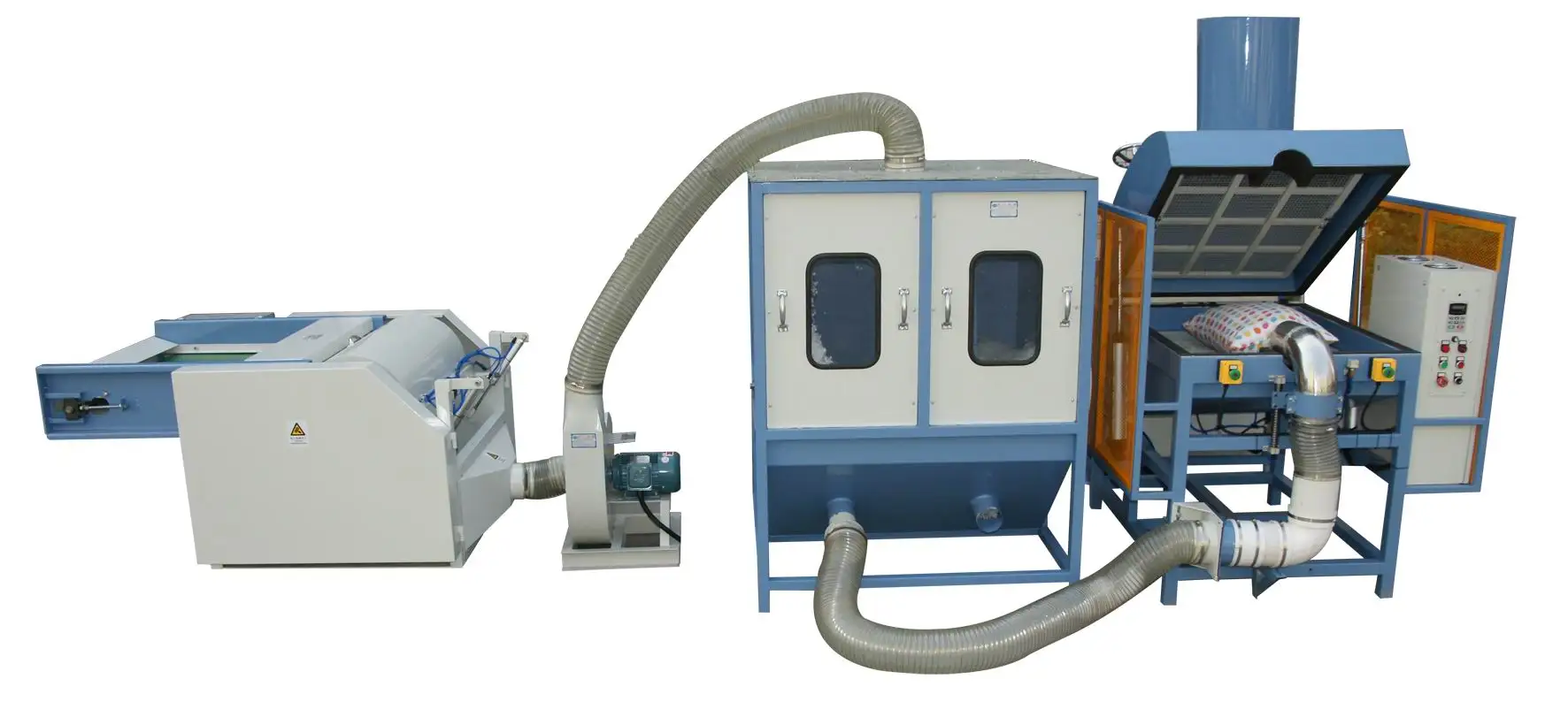 Ball Fiber opening machine (with raw material polyester fiber BC1002