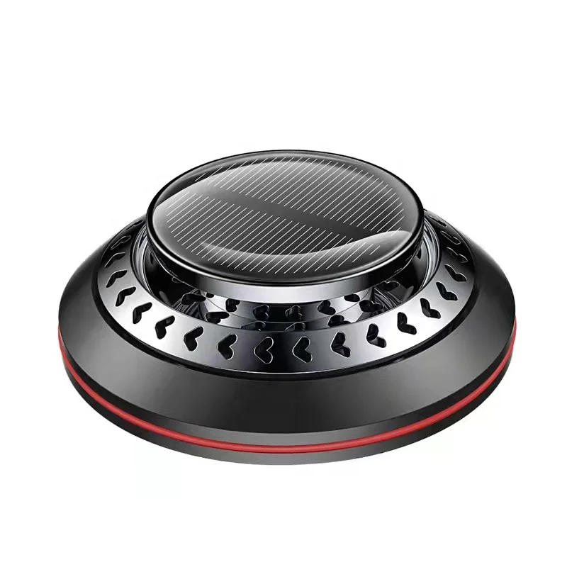 Jiesen Wholesale Custom Solar Turbine Rotation Luxury Car Perfume Diffuser Car Air Freshener