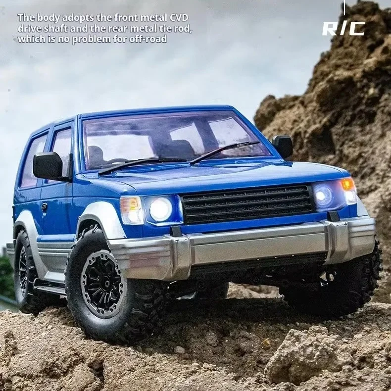 1:14 в масштабе LD1297 4WD пульт дистанционного управления для скалолазания автомобиль RC пикап Pajero с металлическим приводным валом CVD светодиодные фонари всех ландшафтов
