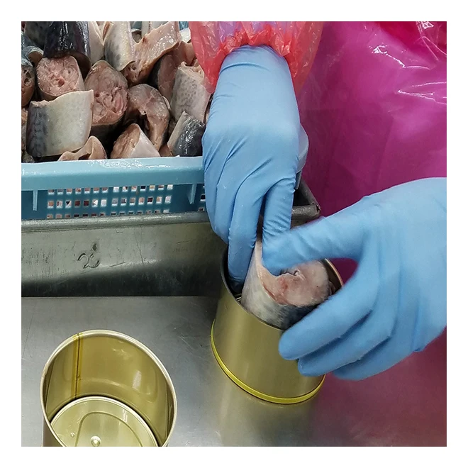 Boiled mackerel custom seafood fish can with 3 years shelf life