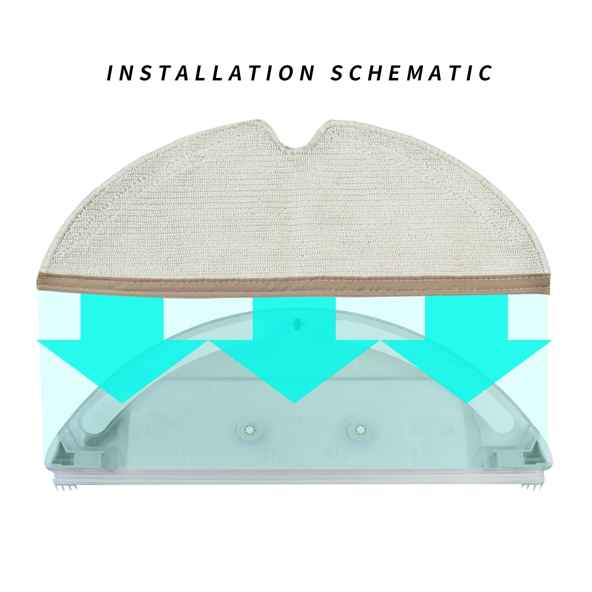 Sweeper Robot Vacuum Cleaner Accessory Spare Parts Water Tank For Xiaomi Roborock S5 S50 S51 S52 S55 S6 S60 S61 MAX T60 T61 T4