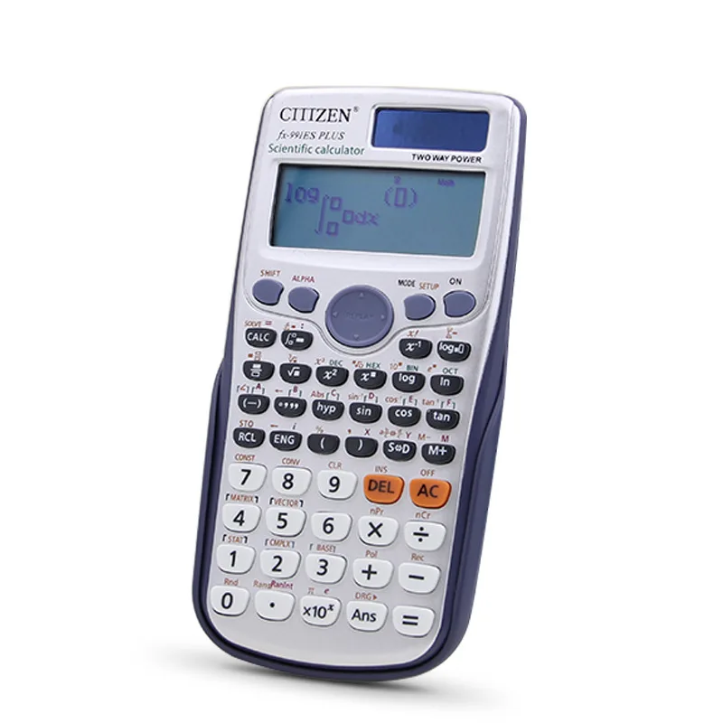 
School Dual Power Supply Lcd Scientific Mathematical Solar Powered Calculator 
