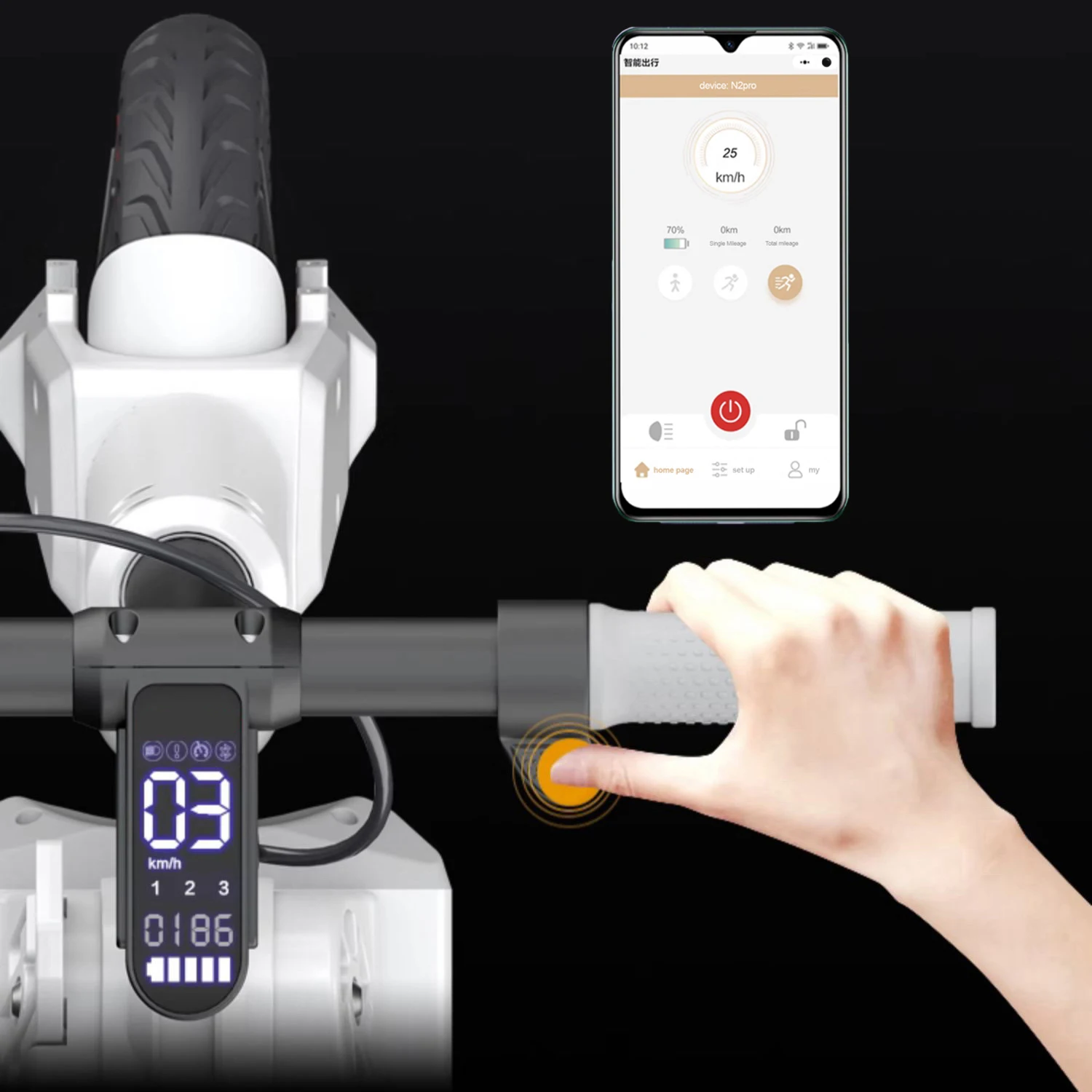 Street Legal Electric Scooter High Speed 30km/h Electric White Scooter Adults Mobility Scooters 350w 25-30km Range Escooter