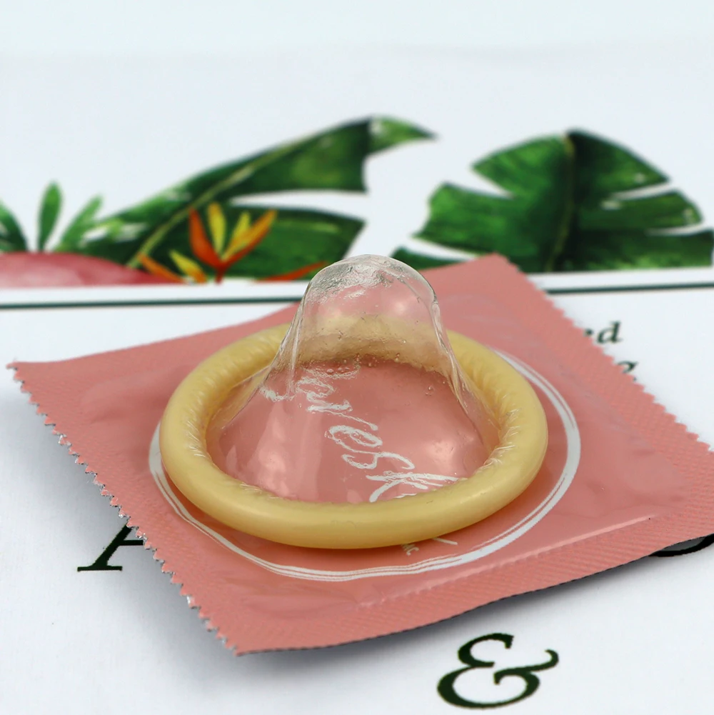 small condom with print designs