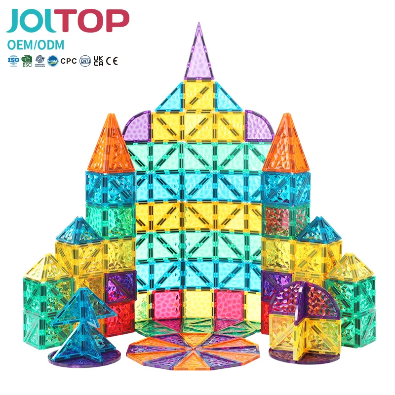 Kids Magnetic Tiles 100 Pcs Building Blocks Rainbow 120 Pcs,Magnet Magnetic Building Block Magnetic Tiles For Kid