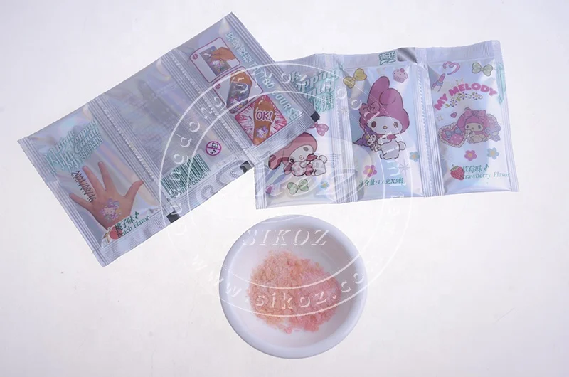 Fruit Flavor blink Popping Candy with tattoo sticker
