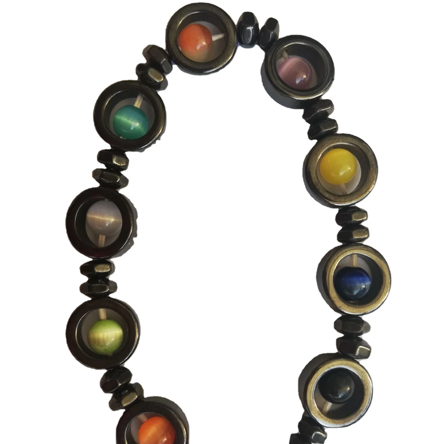 good luck circle magnetic hematite bracelet