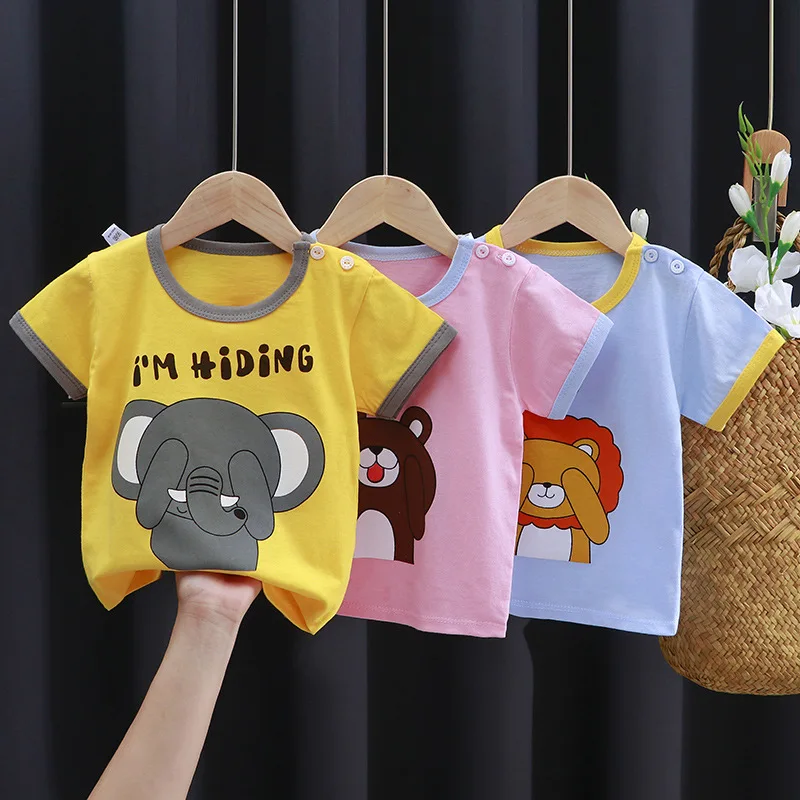 Good Price Summer Children Clothes Set 100% Cotton Short Sleeve 2pcs Baby Clothes Set Wholesale