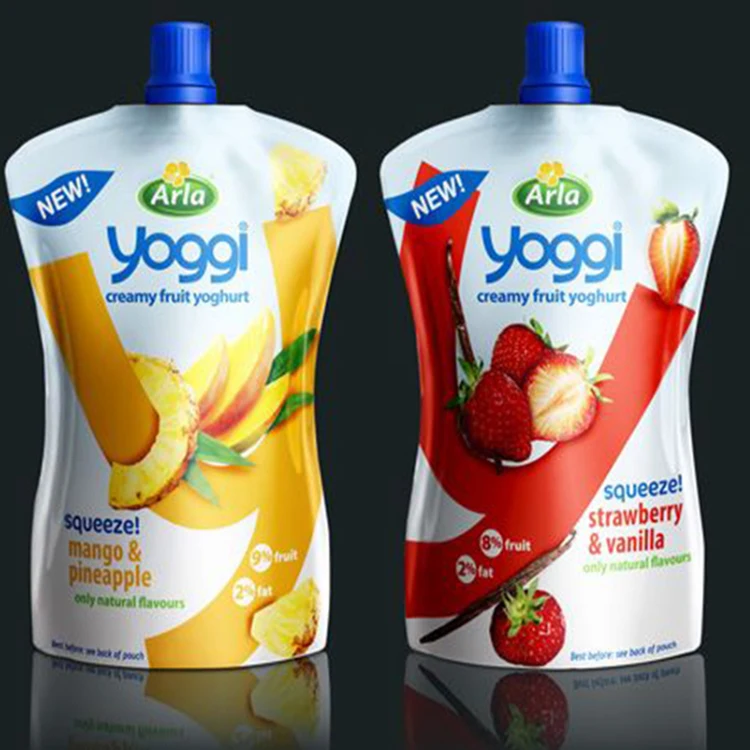 100ml 180ml 250ml Wholesale Doypack Soap Liquid Laundry Washing Detergents Spout Plastic Packaging Pouches