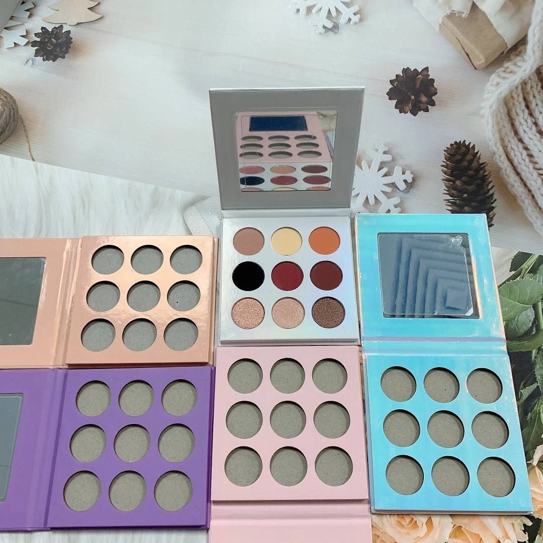 Горячая Распродажа 9 видов цветов макияж поставщиков Китая sombras, палитра теней для свободные блестящие тени для век косметика