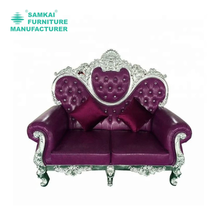 SK-GWY-A001Church portable king lion throne chair Hotel Sofas luxury high back royal queen cheap king throne chairs wedding