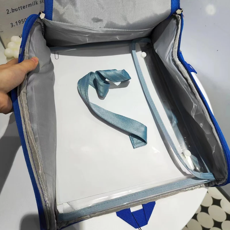 PVC waterproof seven compartment large capacity transparent visible and easy to take, printable storage bag