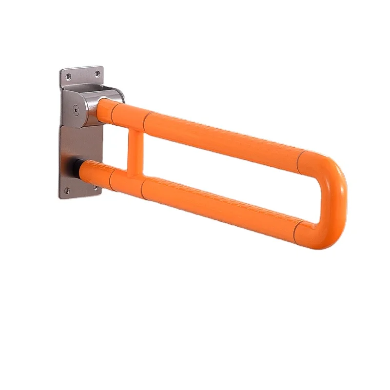 Elderly Disabled Safety ABS Grab Bars Toilet Safety Frame Rail Stainless Steel Folding Grab Bar