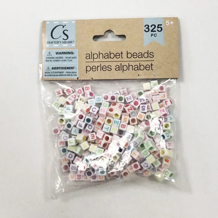 Mixed Acrylic Alphabet/Letter Beads Colorful Letters Bead For DIY Bracelets Necklaces Jewelry Making Educational