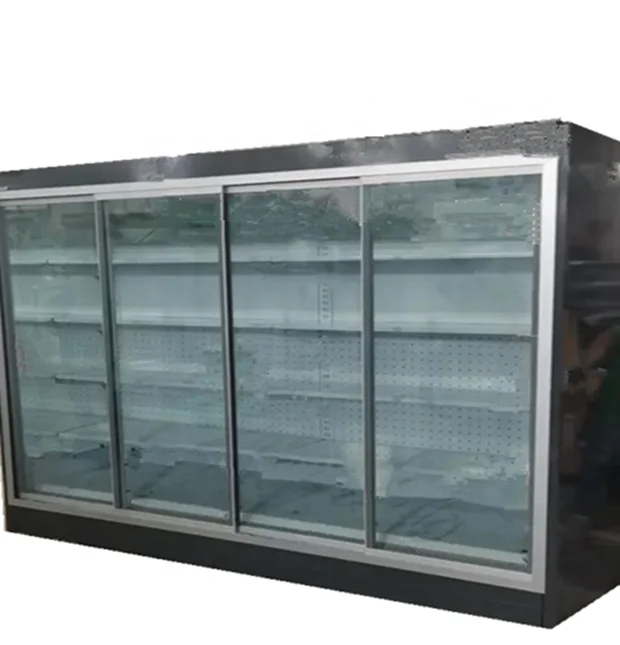 High quality Supermarket frozen food 3 glass door industrial upright freezer for sale
