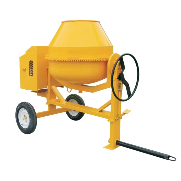 4 wheels mobile type 500L cement concrete drum mixer portable for sale