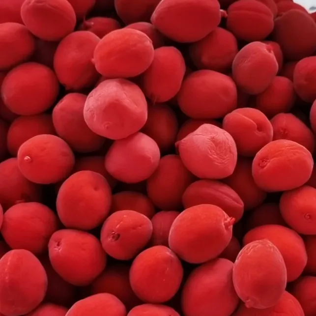 Chinese hot selling preserved red peach 5kg sour and sweet red peach candy dried fruit red prunes