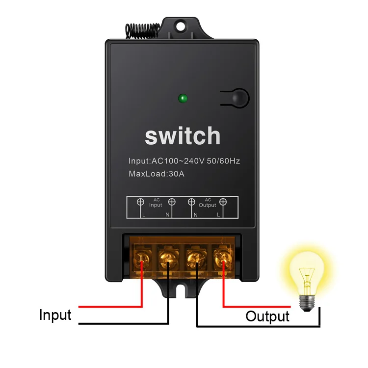 smart home 2 gang switch ac smart switch controller for water pump  and ac 250v 220v 3km Wireless Smart remote control switches