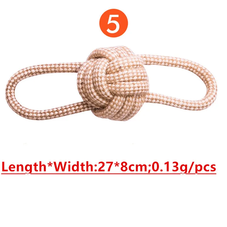 
Pet Supply Natural Non-Toxic Rope Dog Toys Dog Teething Chew Toy 