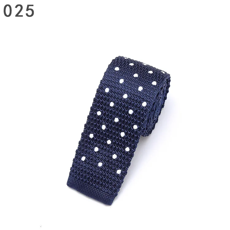 Cross-border sources adult men and women couples tie embroidered flat head tie fashion casual polka dot pattern trend tie