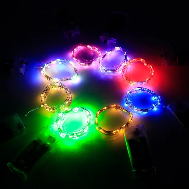 Cross-border new battery box USB copper string lights cake decoration gift led Christmas wire