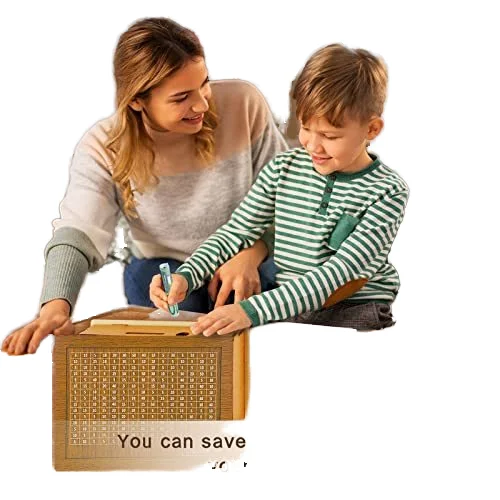 Best Gift for Friends Wood Coin Bank Piggy Bank for Girls Boys Adults with Counter for Savings Goal of number Money Box