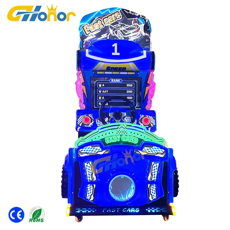 Shopping Mall Fast Cars Arcade game Machine Indoor Coin-operated Machine  Racing Car Game Machine for Kids
