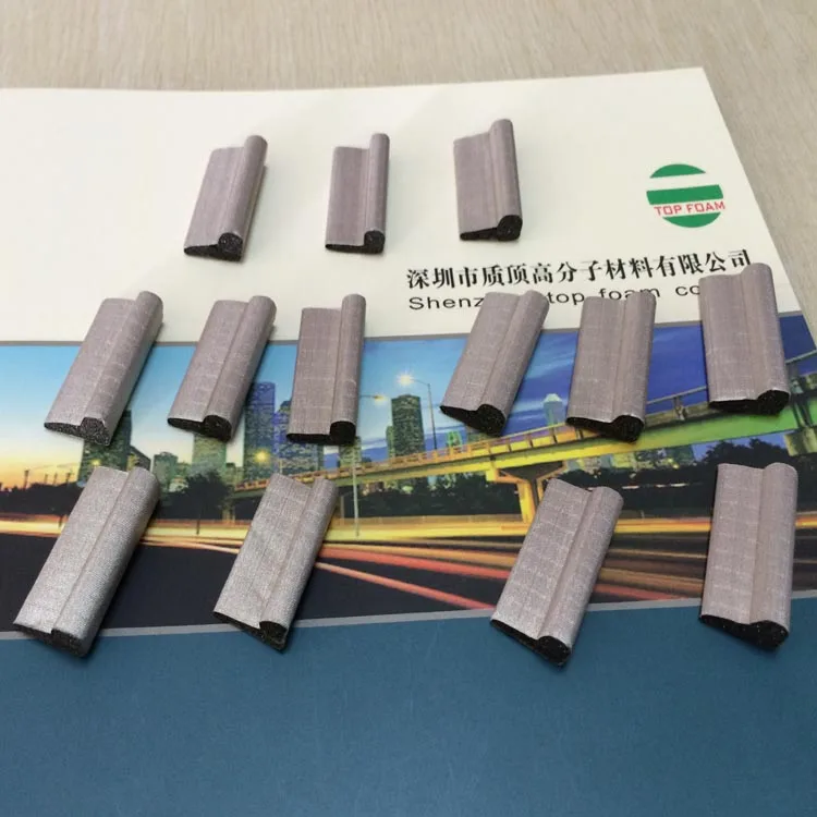 shielding gasket foam conductive foam gasket with adhesive