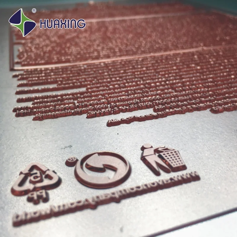Traditional flexible photopolymer printing plate for hot stamping