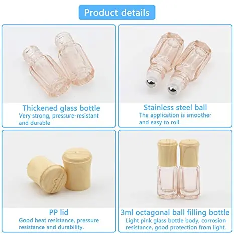 3 мл пустые мини стеклянный цилиндрический флакон для стеклянные бутылки продажи флаконы духов многократного пользования дезодорант контейнеры с бамбуковой крышкой