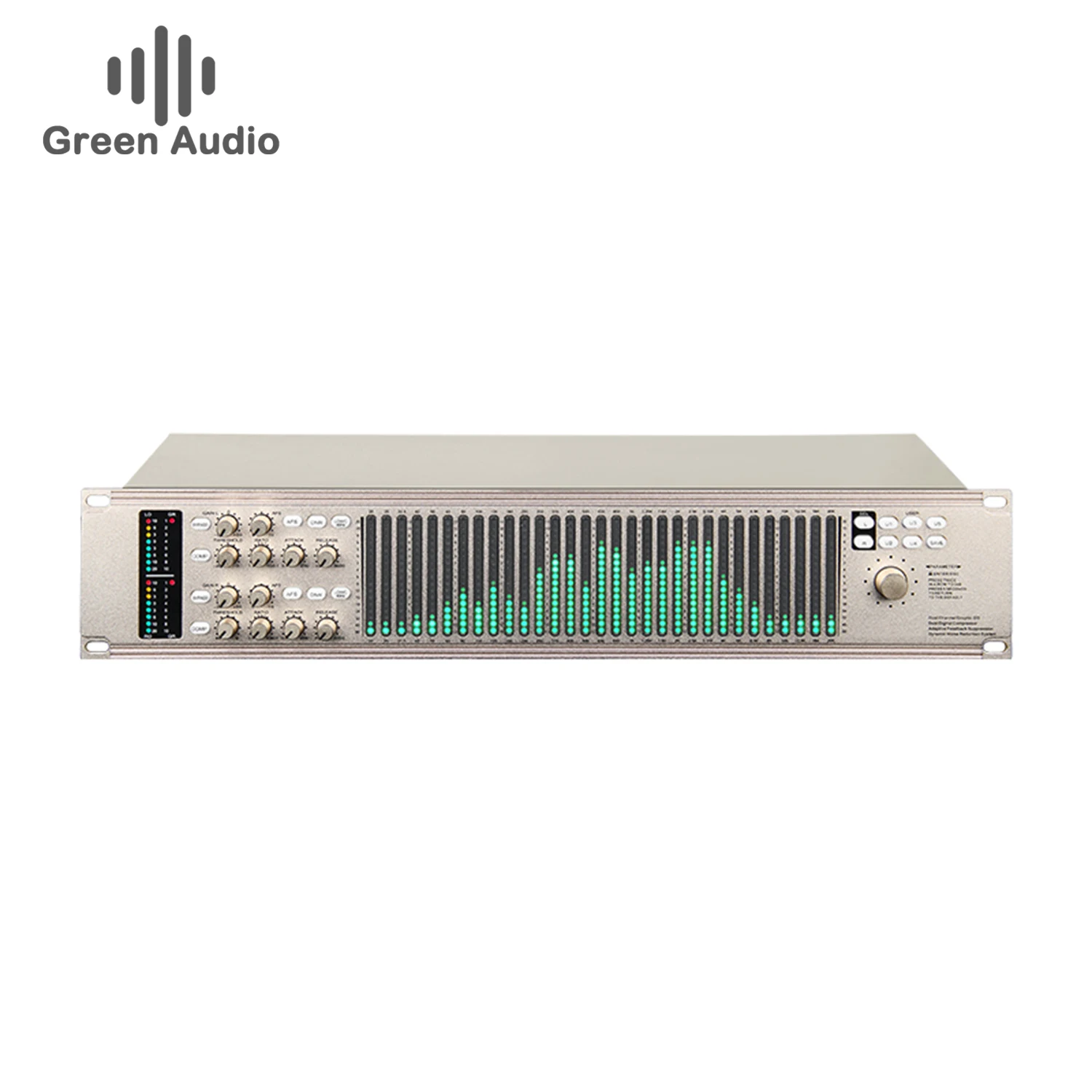 GAX-PQ2231 Professional digital equalizer with dsp99 effects processing and double digital compression limiter DJ System